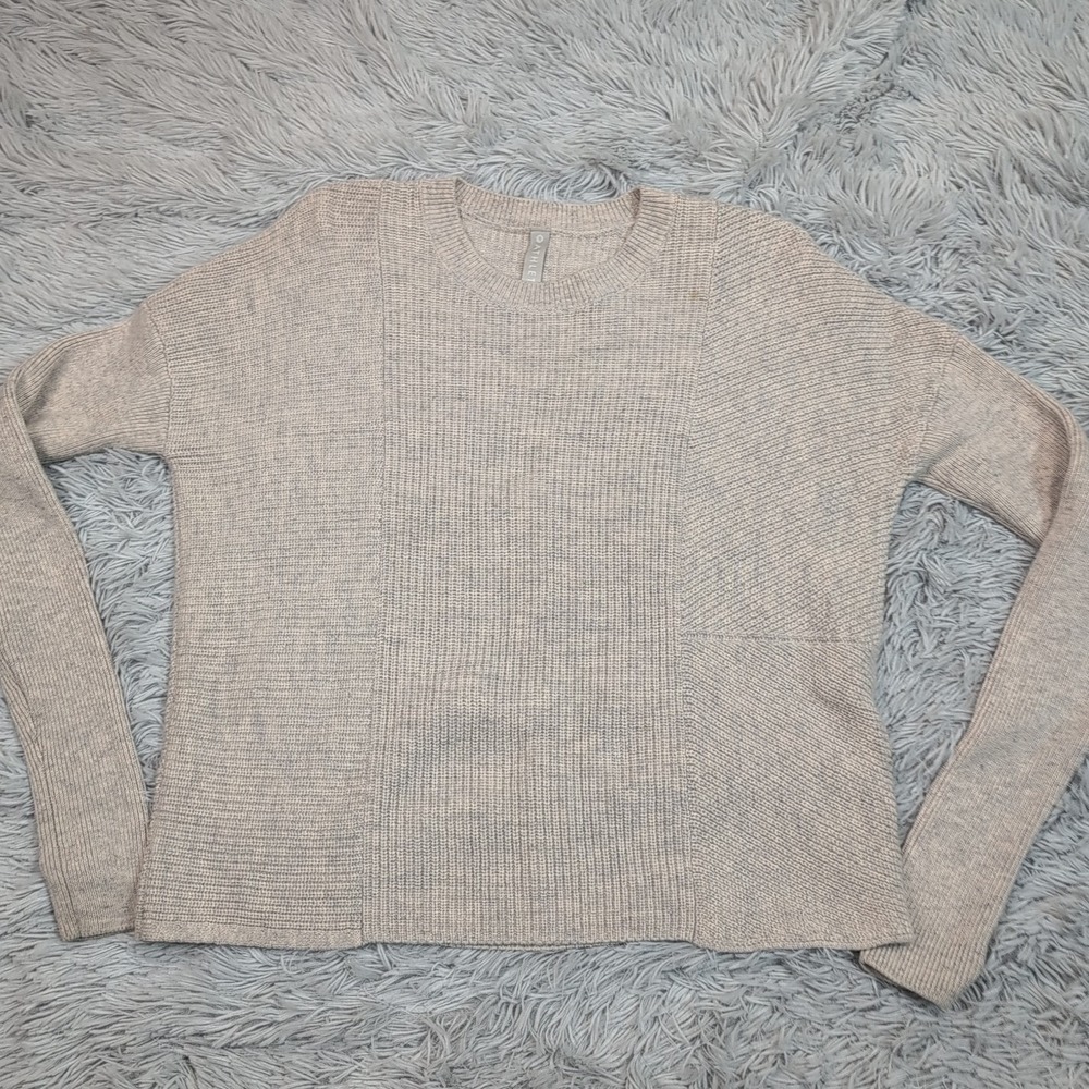Athleta Sweater Womens S Gray Wool Cashmere Blend Soft‎ Cozy Athletic Gorpcore